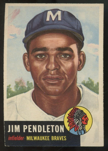 1953 Topps Jim Pendleton #185 EX "A"