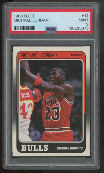 1988-89 Fleer Michael Jordan #17 PSA 9