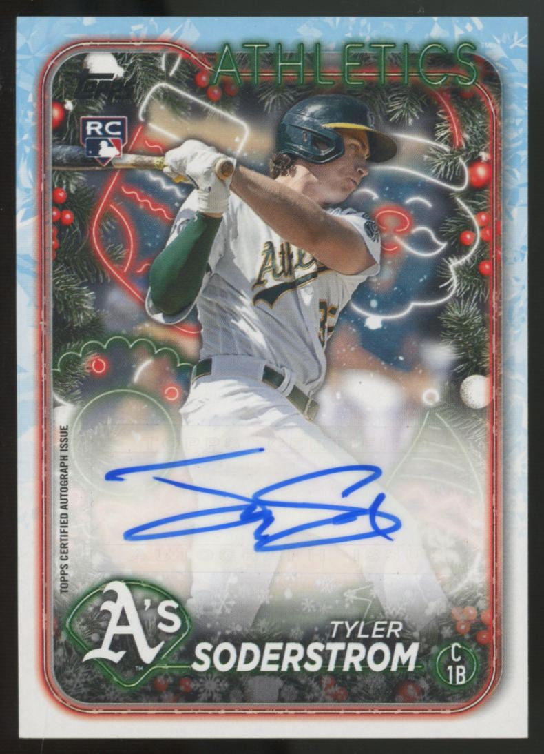 2024 Topps Holiday Mega Tyler Soderstrom RC Auto #HAC-TS