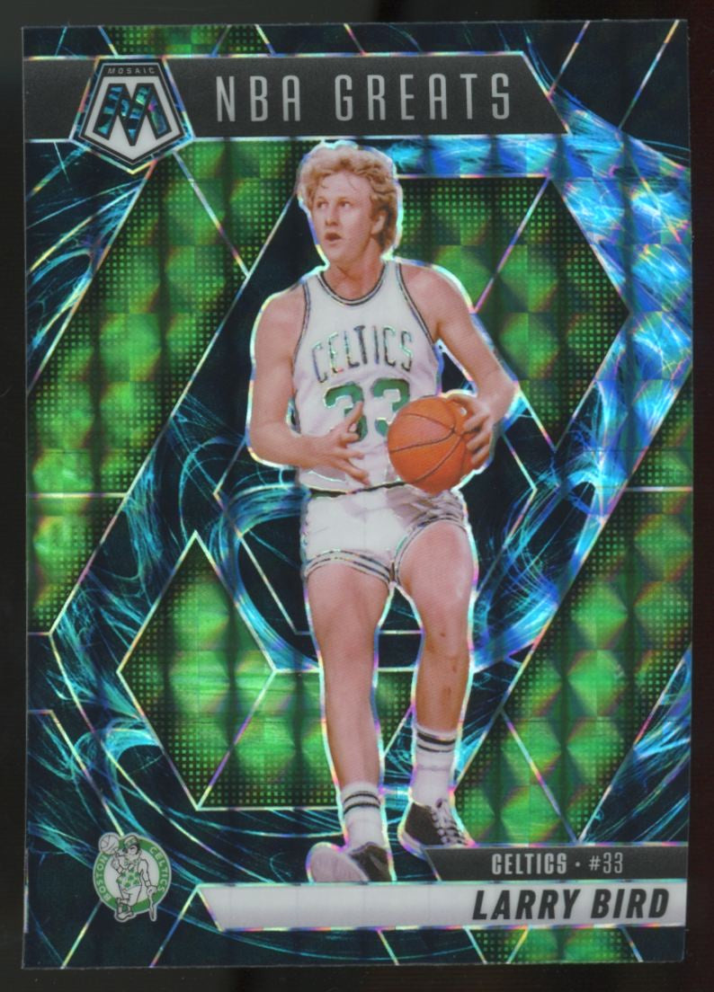 2024-25 Panini Mosaic Larry Bird NBA Greats Genesis Prizm SSP #299