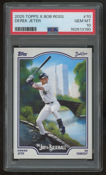 2025 Topps X Bob Ross Derek Jeter #70 PSA 10