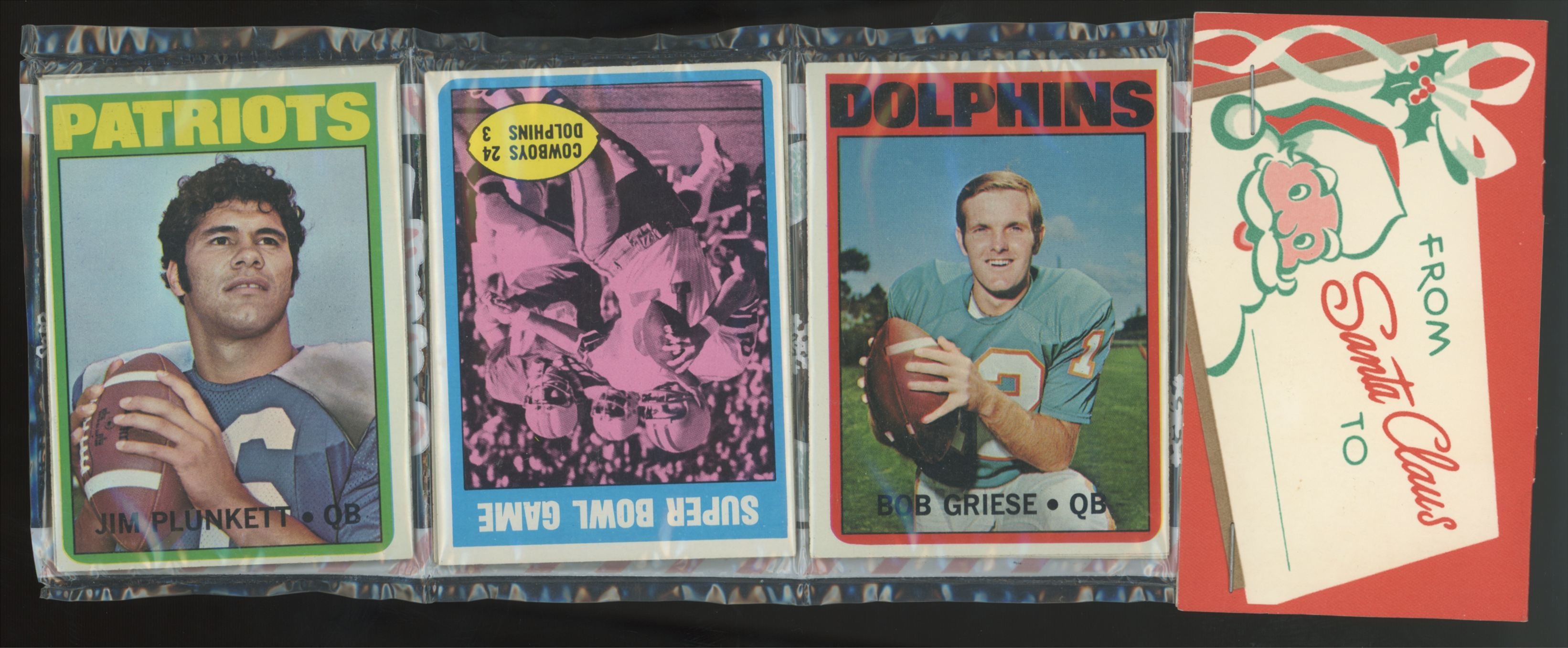 1972 Topps Football Holiday Rack Pack