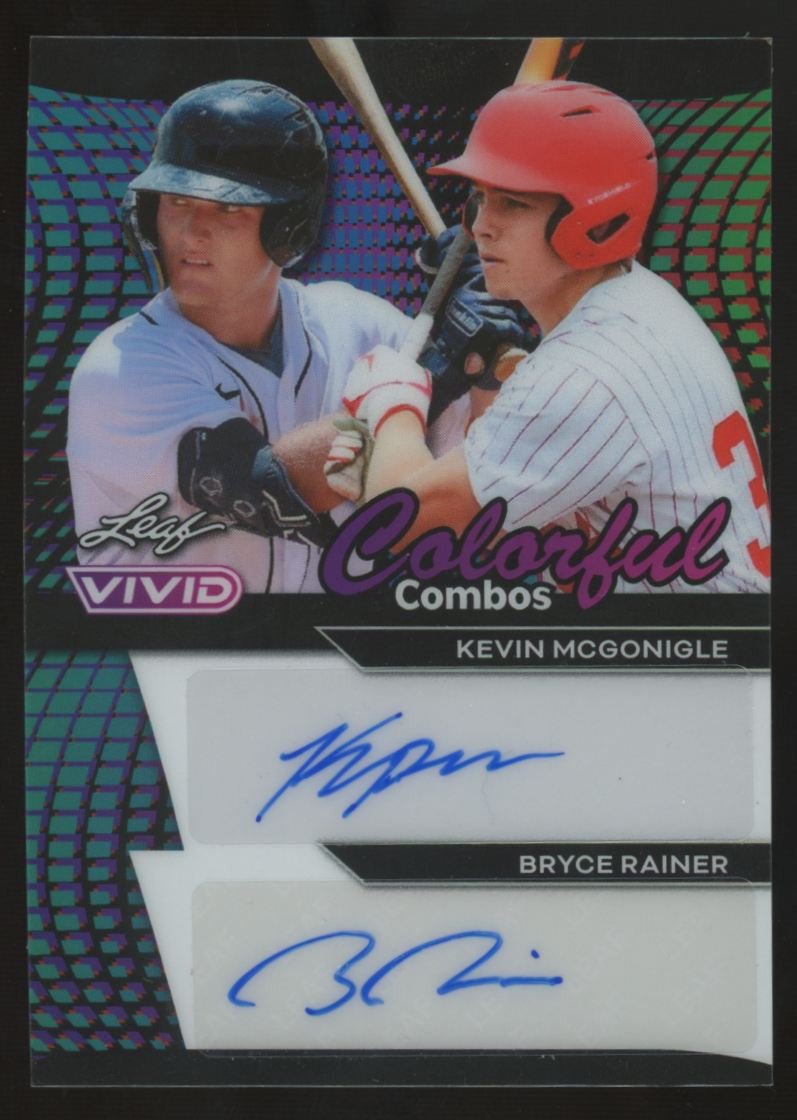 2024 Leaf Vivid Kevin McGonigle/Bryce Rainer Colorful Combos Dual Auto /5 #CD-20