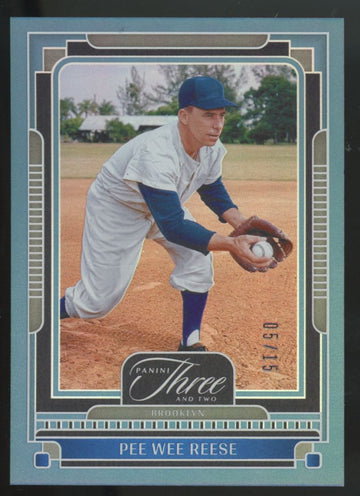 2025 Panini Three And Two Pee Wee Reese Holo Blue /15 #63