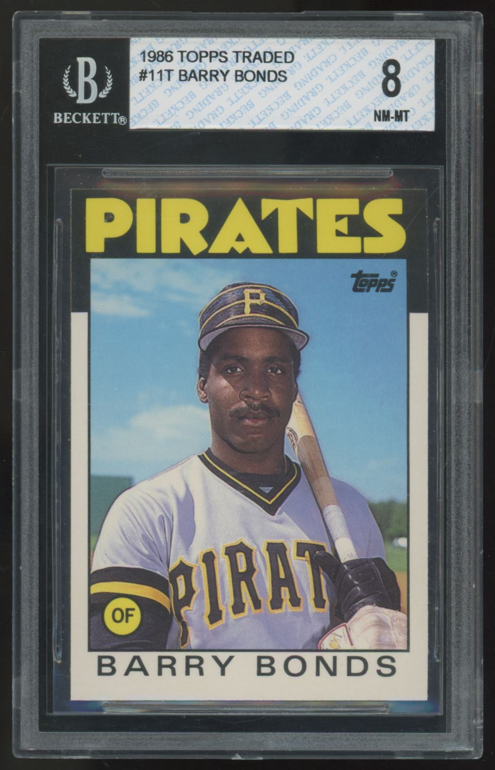 1986 Topps Traded Barry Bonds RC #11T BGS 8 *501