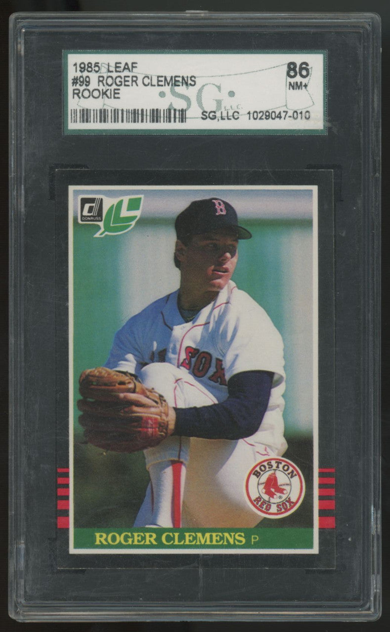 1985 Leaf Roger Clemens RC #99 SGC 7.5
