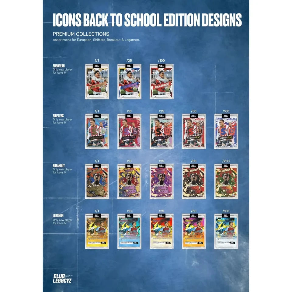 2026 Club Legacyz Icons Back to School Soccer Hobby Box