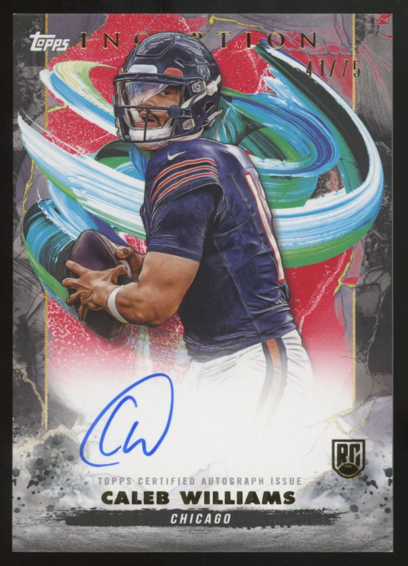 2024 Topps Inception Caleb Williams RC Red Auto /75 #RA-CW