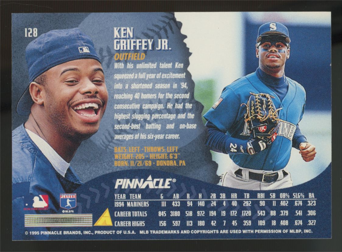 1995 Pinnacle Ken Griffey Jr. #128 "C"