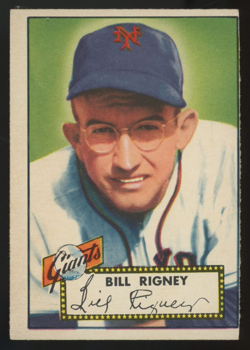 1952 Topps Bill Rigney #125 VG "A"