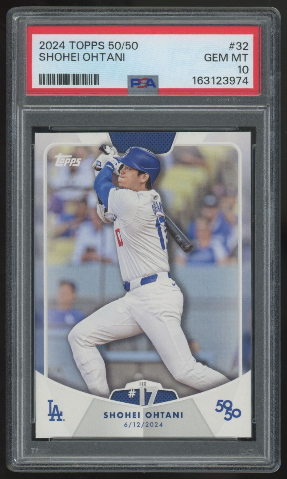 2024 Topps 50/50 Shohei Ohtani #32 PSA 10