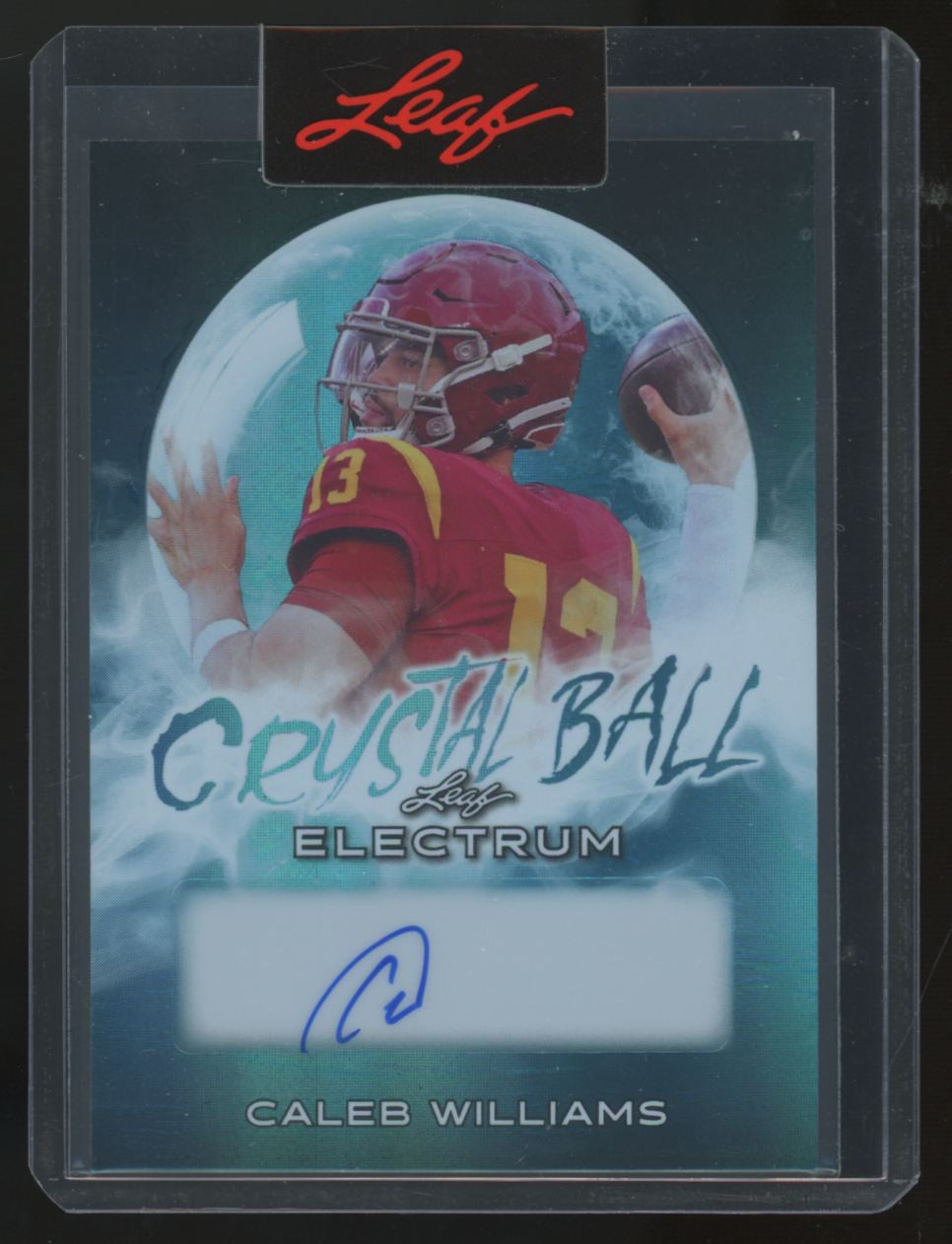 2024 Leaf Electrum Caleb Williams RC Crystal Ball Auto /15 #CBR-CW1