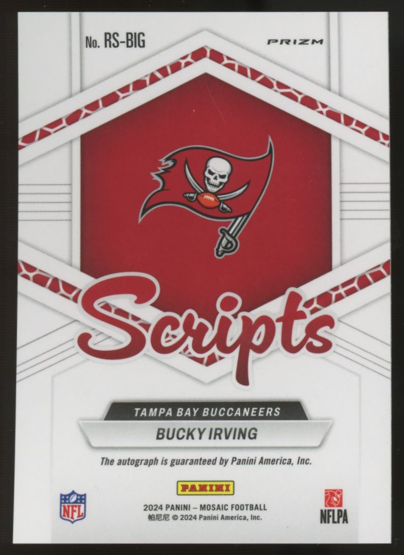2024 Mosaic Bucky Irving Scripts RC Auto Silver Mosaic #RS-BIG