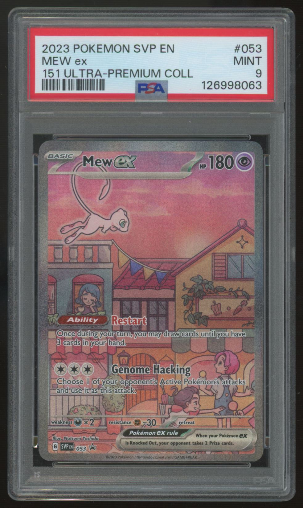 2023 Pokemon Mew ex 151 Holo #53 PSA 9