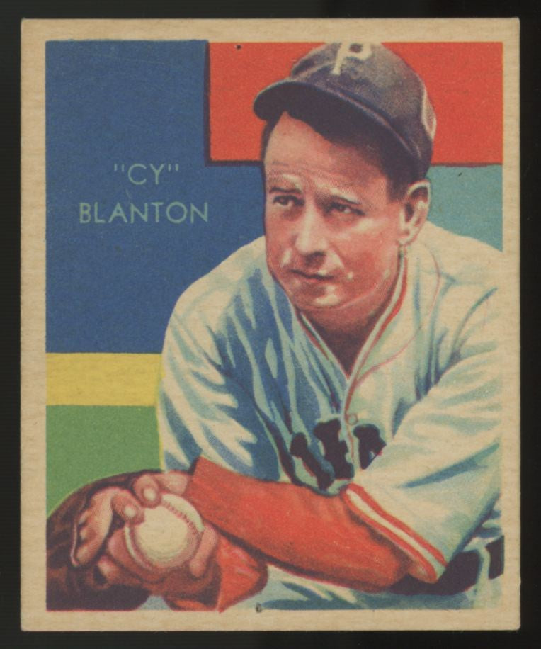1935 National Chicle "Cy" Clanton Diamond Stars #57 Poor (Pin Holes)
