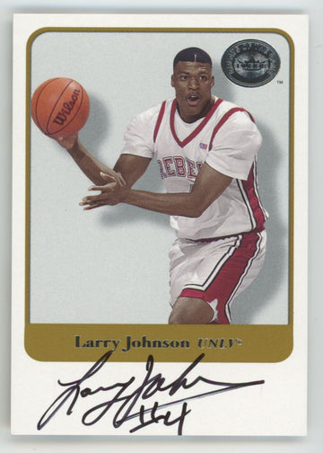 2000-01 Fleer Greats Of The Game Larry Johnson Auto