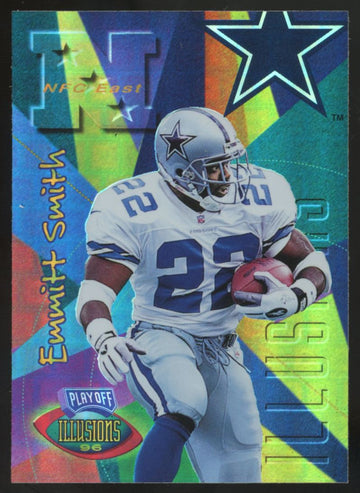 1996 Playoff Illusions Emmitt Smith Spectralusion Elite #90