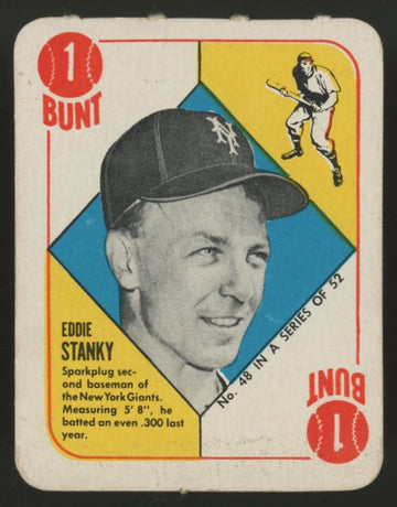 1951 Topps Red Back Eddie Stanky #48 VG/EX