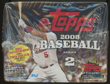 2008 Topps Baseball Series 2 Jumbo Hobby Box HTA Factory Sealed