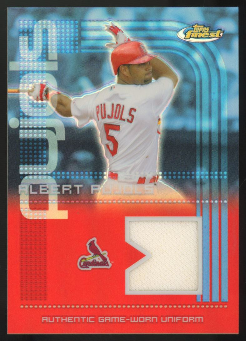 2004 Topps Finest Albert Pujols Game-Worn Patch #FR-AP1