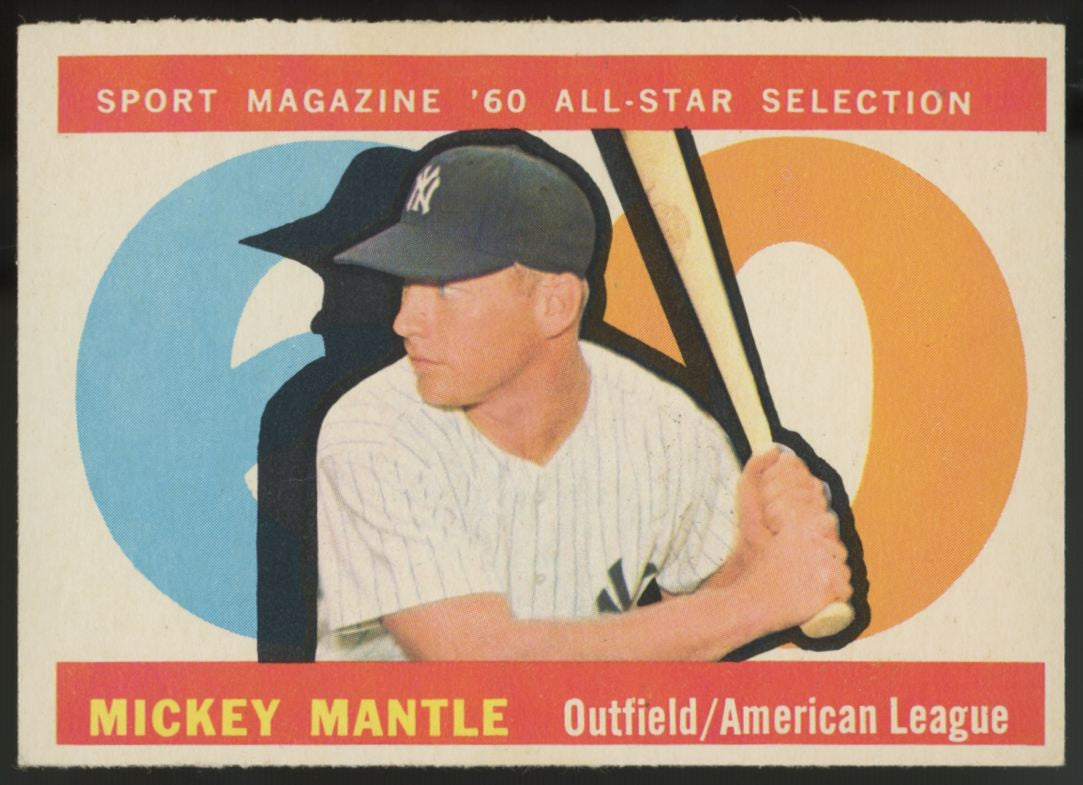 1960 Topps Mickey Mantle All Star #563 NM