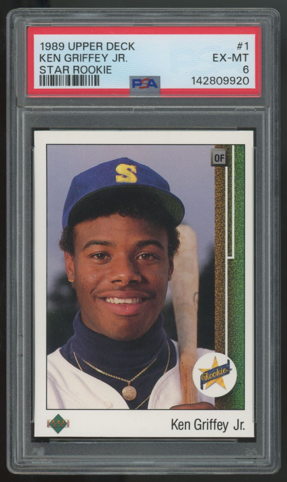 1989 Upper Deck Ken Griffey Jr. RC #1 PSA 6 *920