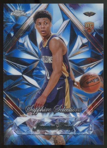 2025-26 Topps Chrome Sapphire Jeremiah Fears RC Sapphire Selections #SS-7