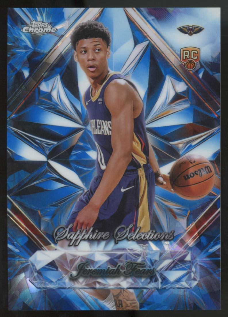 2025-26 Topps Chrome Sapphire Jeremiah Fears RC Sapphire Selections #SS-7