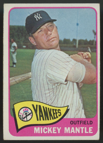 1965 Topps Mickey Mantle #350 VG (Crease)