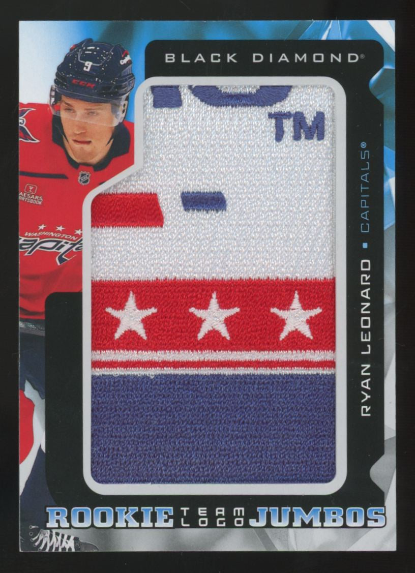 2025-26 UD Black Diamond Ryan Leonard RC Team Logo Jumbo Patch #RTL-RL