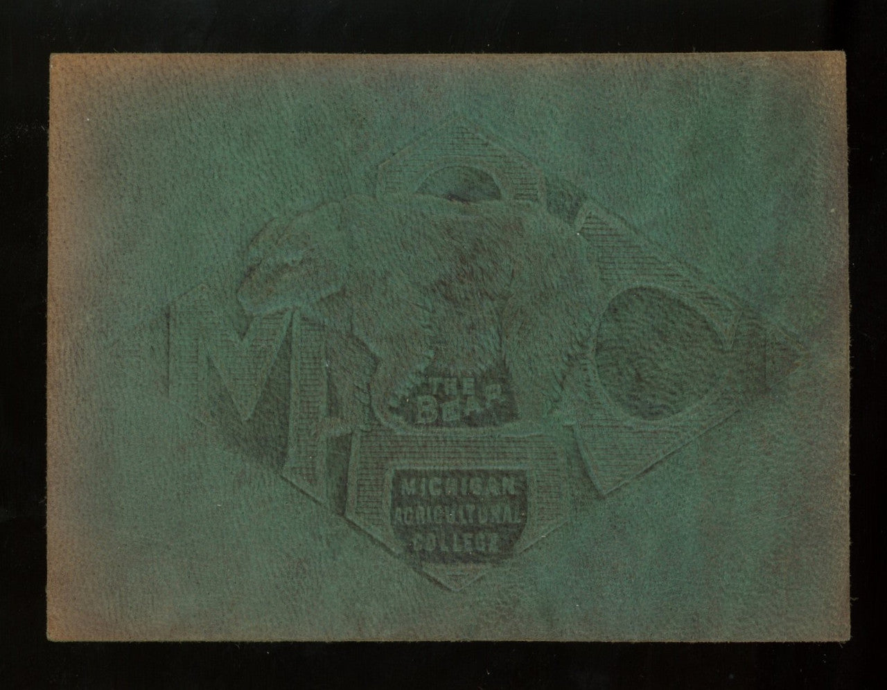 Michigan Agricultural College Tobacco Leather "The Bear"