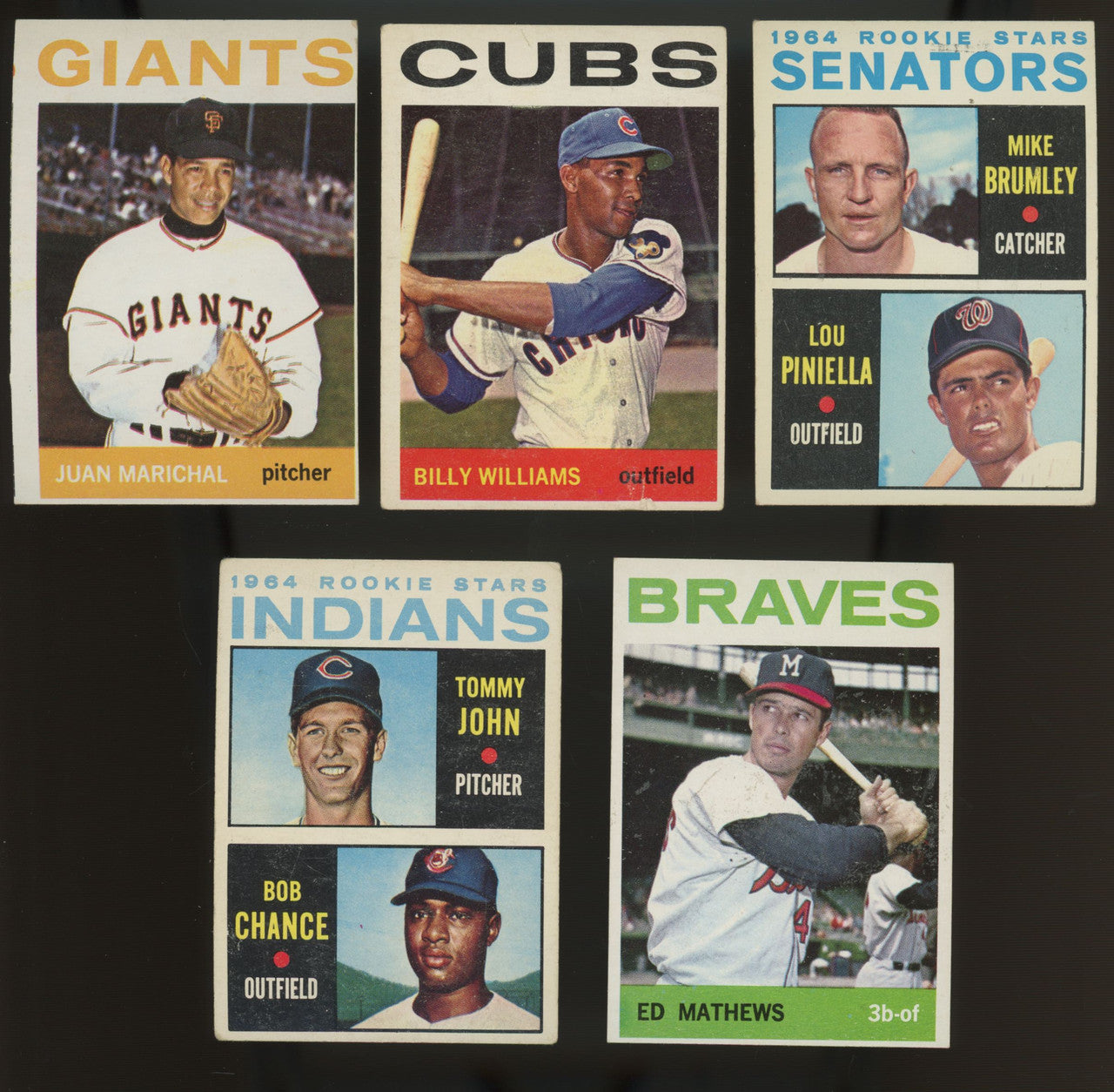 1964 Topps Baseball Near Complete Set 444/587 Overall VG-EX