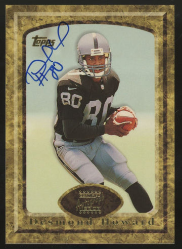 1997 Topps Desmond Howard Certified Autograph Issue Auto #5