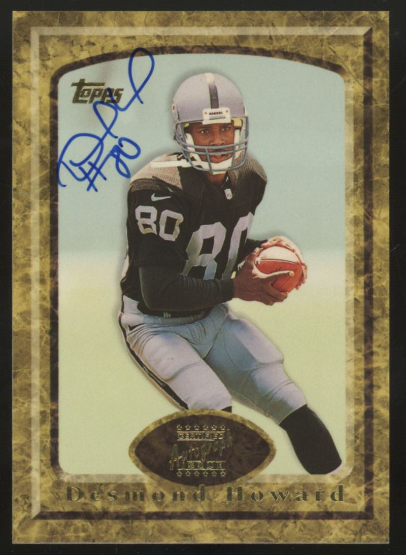 1997 Topps Desmond Howard Certified Autograph Issue Auto #5