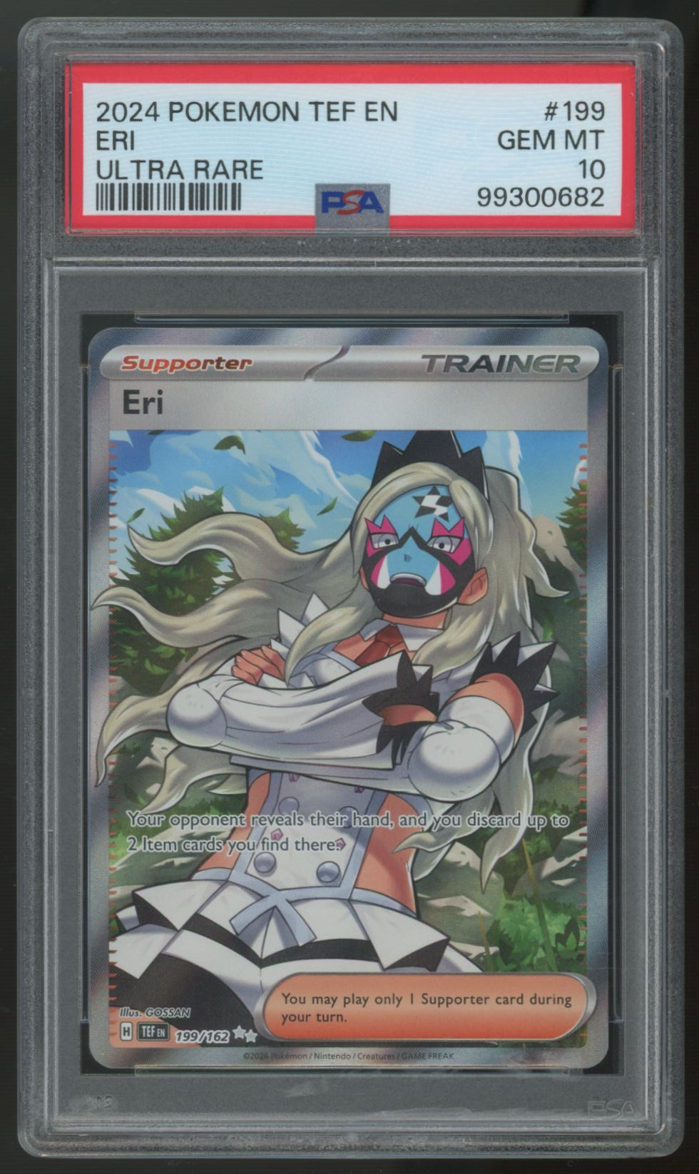 2024 Pokemon Eri Temporal Forces Ultra Rare #199 PSA 10