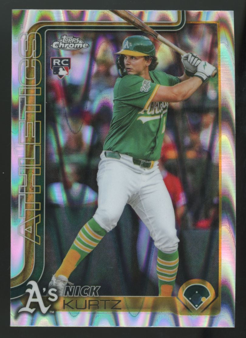 2025 Topps Chrome Update Nick Kurtz RC Raywave Refractor #USC178