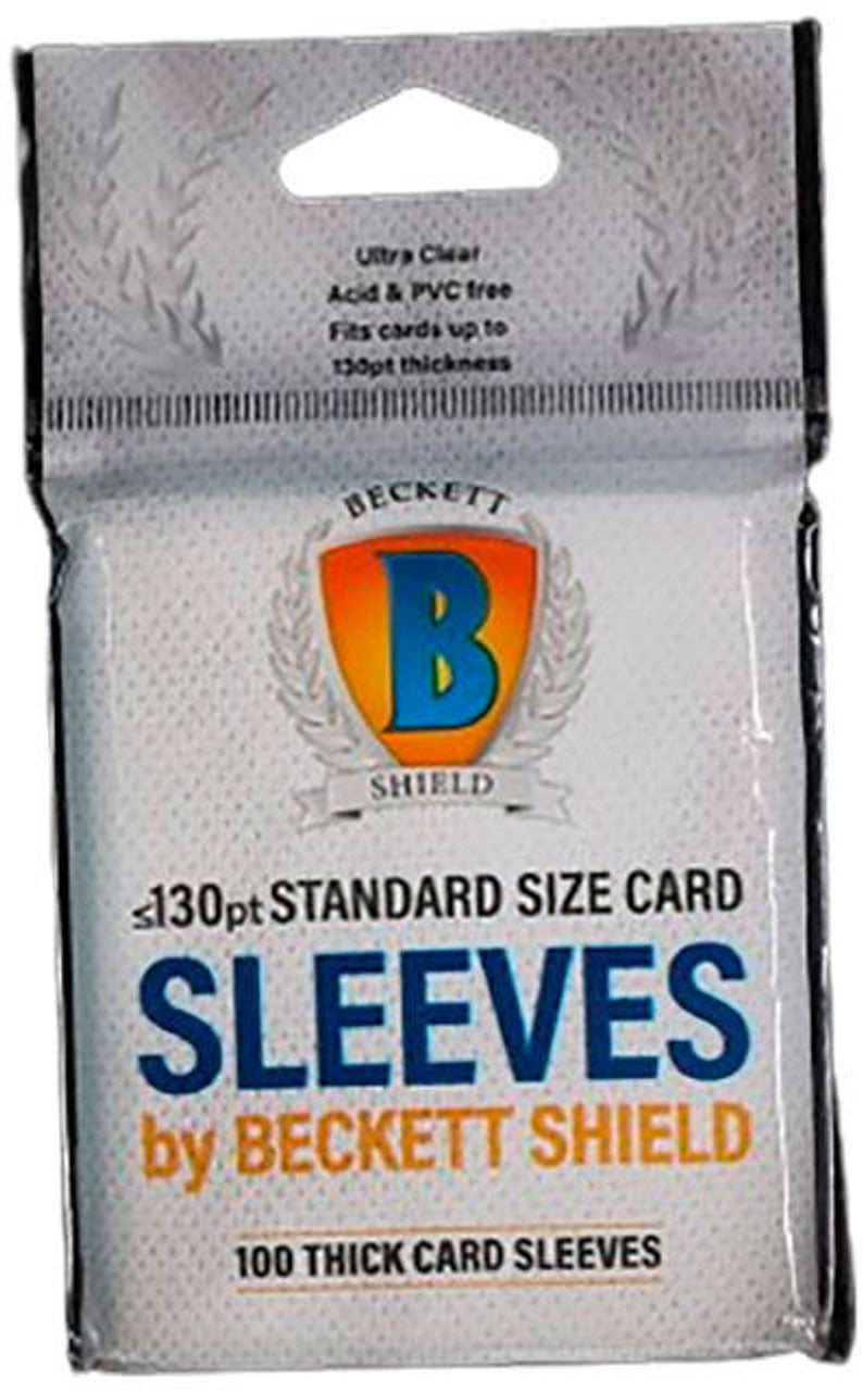 Beckett Shield Thick Card 130pt Sleeves 100 Count
