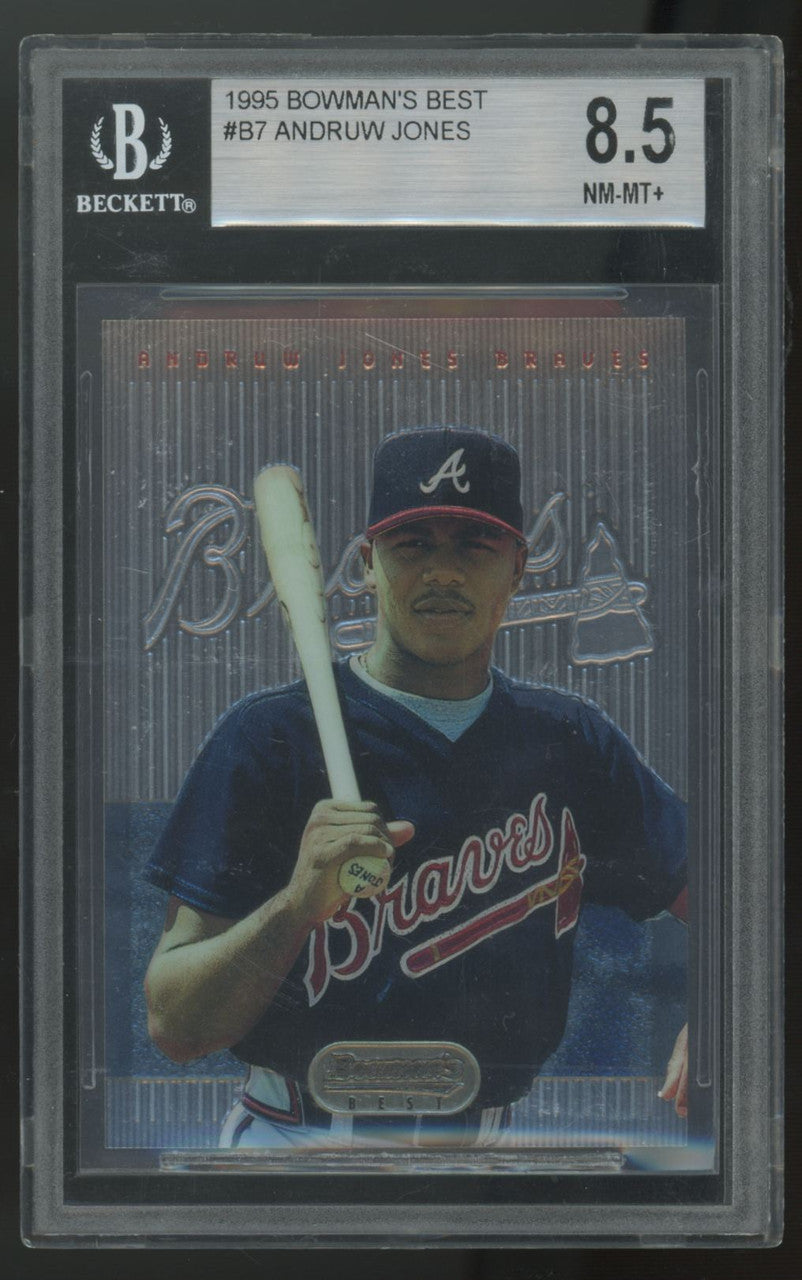 1995 Bowman's Best Andruw Jones RC #87 BGS 8.5