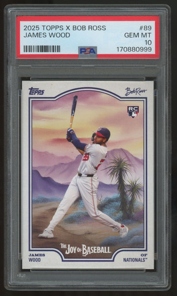 2025 Topps X Bob Ross James Wood RC #89 PSA 10