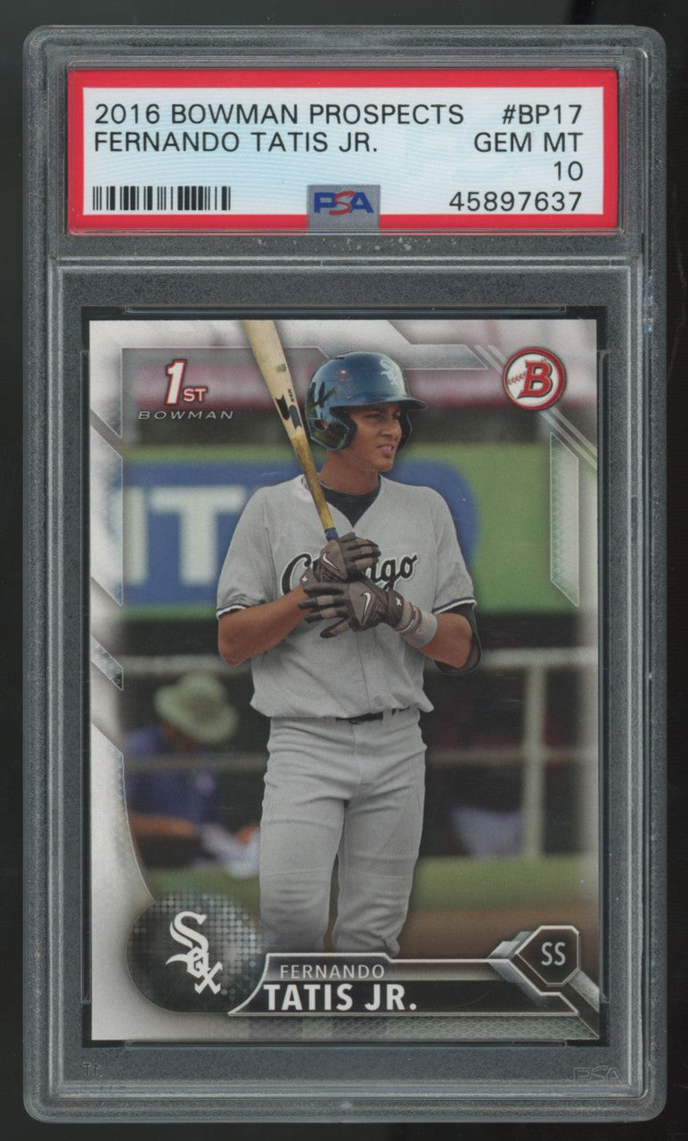 2016 Bowman Prospects Fernando Tatis Jr. 1st #BP17 PSA 10