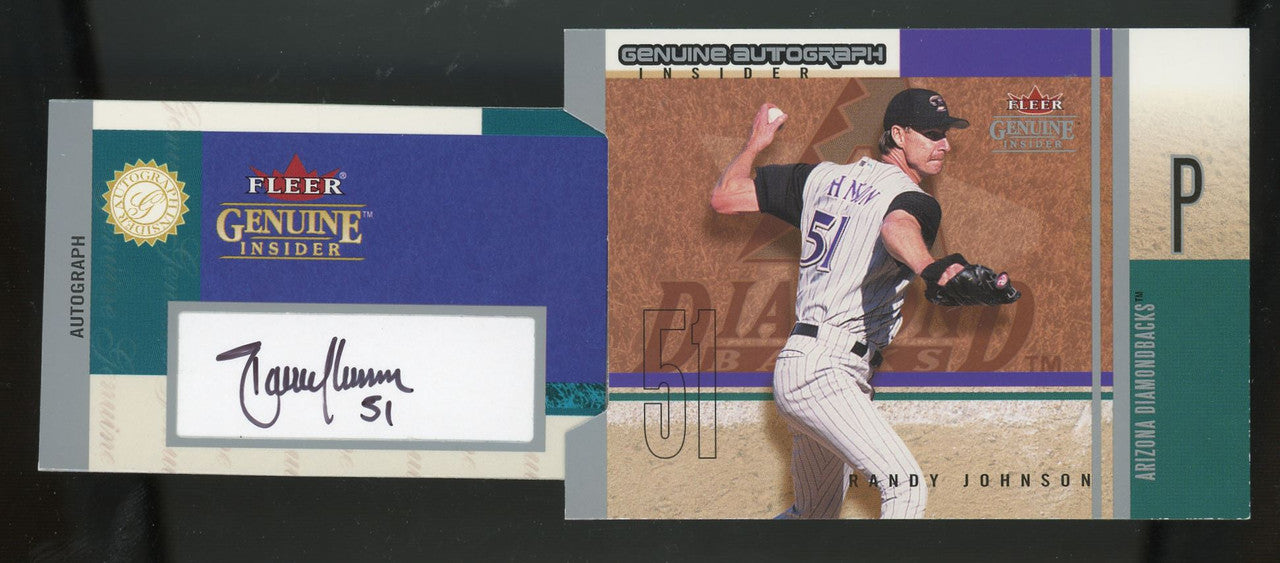 2004 Fleer Genuine Insider Randy Johnson Auto 51/51 #AI-RJ