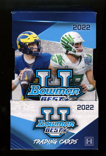 2022-23 Bowman's Best University Football Full Box - 2 Sealed Mini Boxes