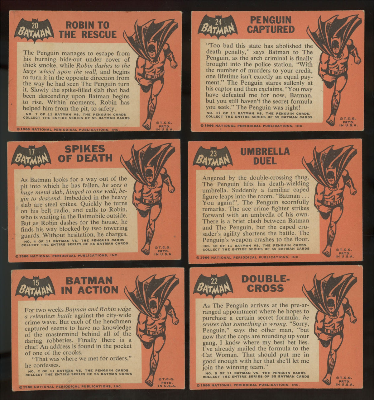 1966 Topps Batman (Lot Of 31) No Duplicates G-VG/EX
