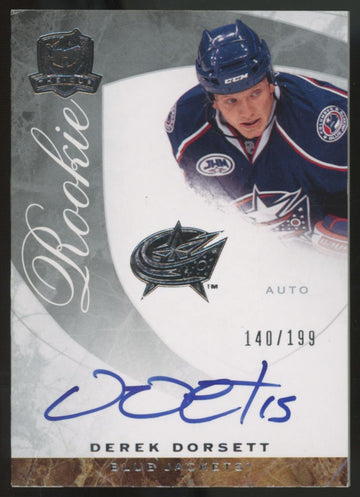 2008-09 Upper Deck The Cup Derek Dorsett RC Auto /199 #63