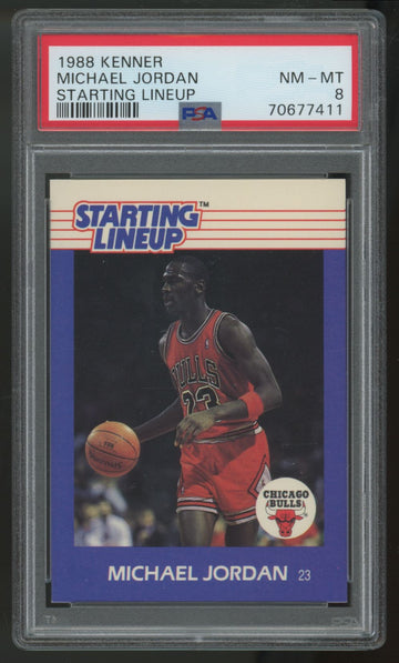 1988 Kenner Starting Lineup Michael Jordan PSA 8