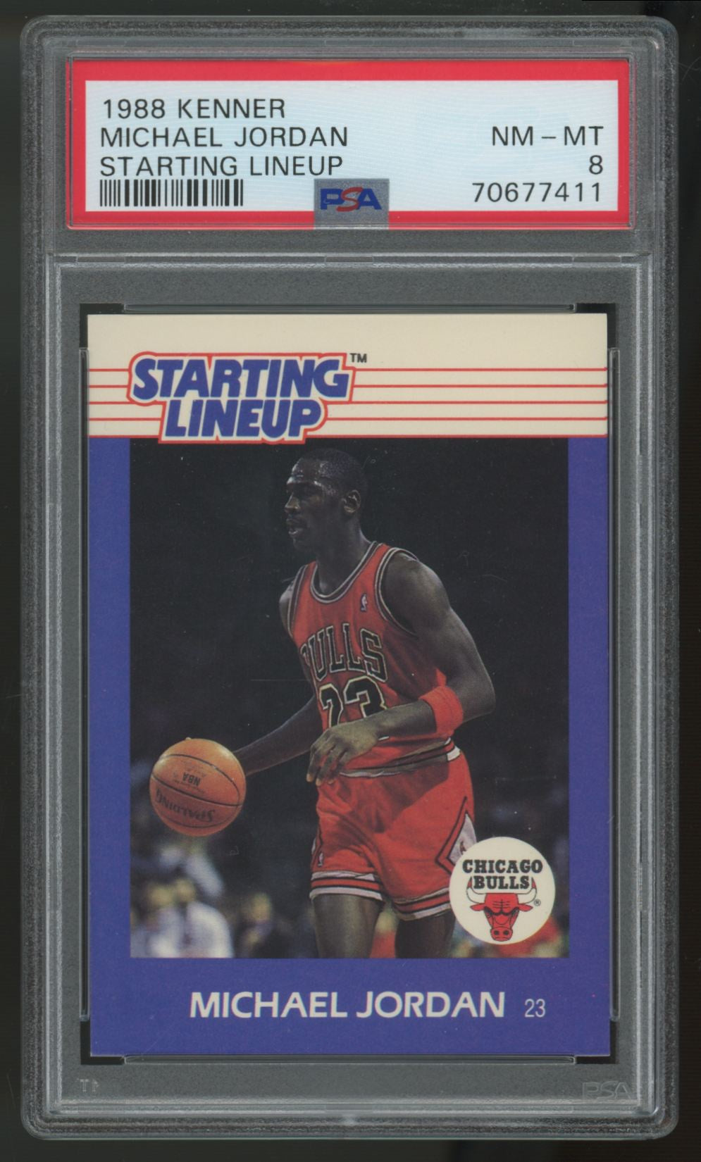 1988 Kenner Starting Lineup Michael Jordan PSA 8