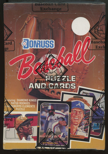 1987 Donruss Baseball Wax Box FASC BBCE Wrapped Sealed