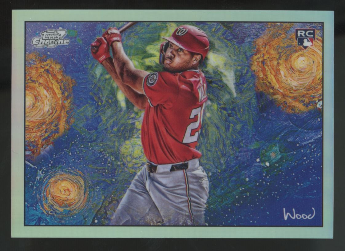 2025 Topps Chrome Cosmic James Wood RC Stars In The Night Refractor #STN-4