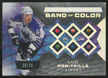 2025-26 UD Black Diamond Luc Robitaille Band Of Color Six Gems /25 #BC-LR