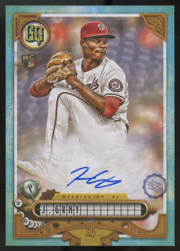 2022 Gypsy Queen Josiah Gray RC Auto Blue /99 #GQA-JG